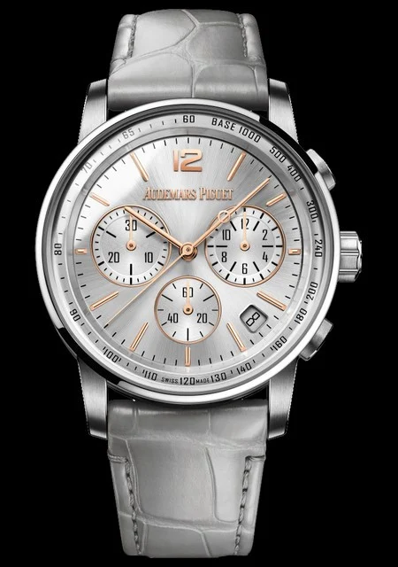 Code 11.59 Chrono 26393 SS APSF 1:1 Best Edition Silver Dial On Gray Leather Strap Super Clone SA4401