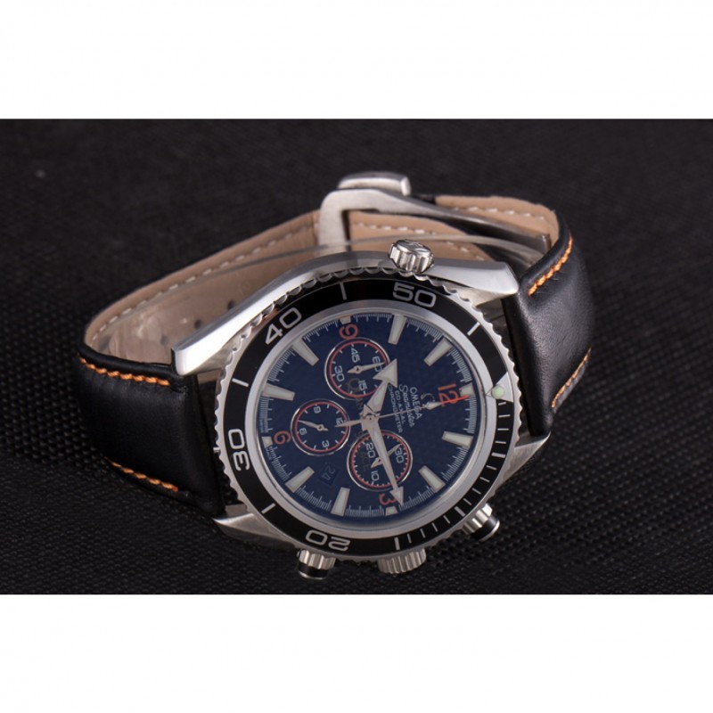 Omega Seamaster 98101 Replica Watch - Black Dial, Brushed Stainless Steel Case & Bracelet, Men's