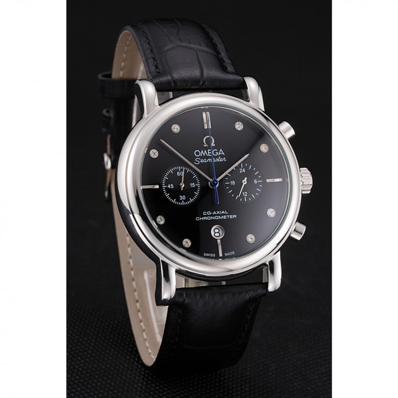 Omega Seamaster Replica Watch, Omega Seamaster 15202ST.OO.1240ST.01, Quartz, Black Dial, Stainless