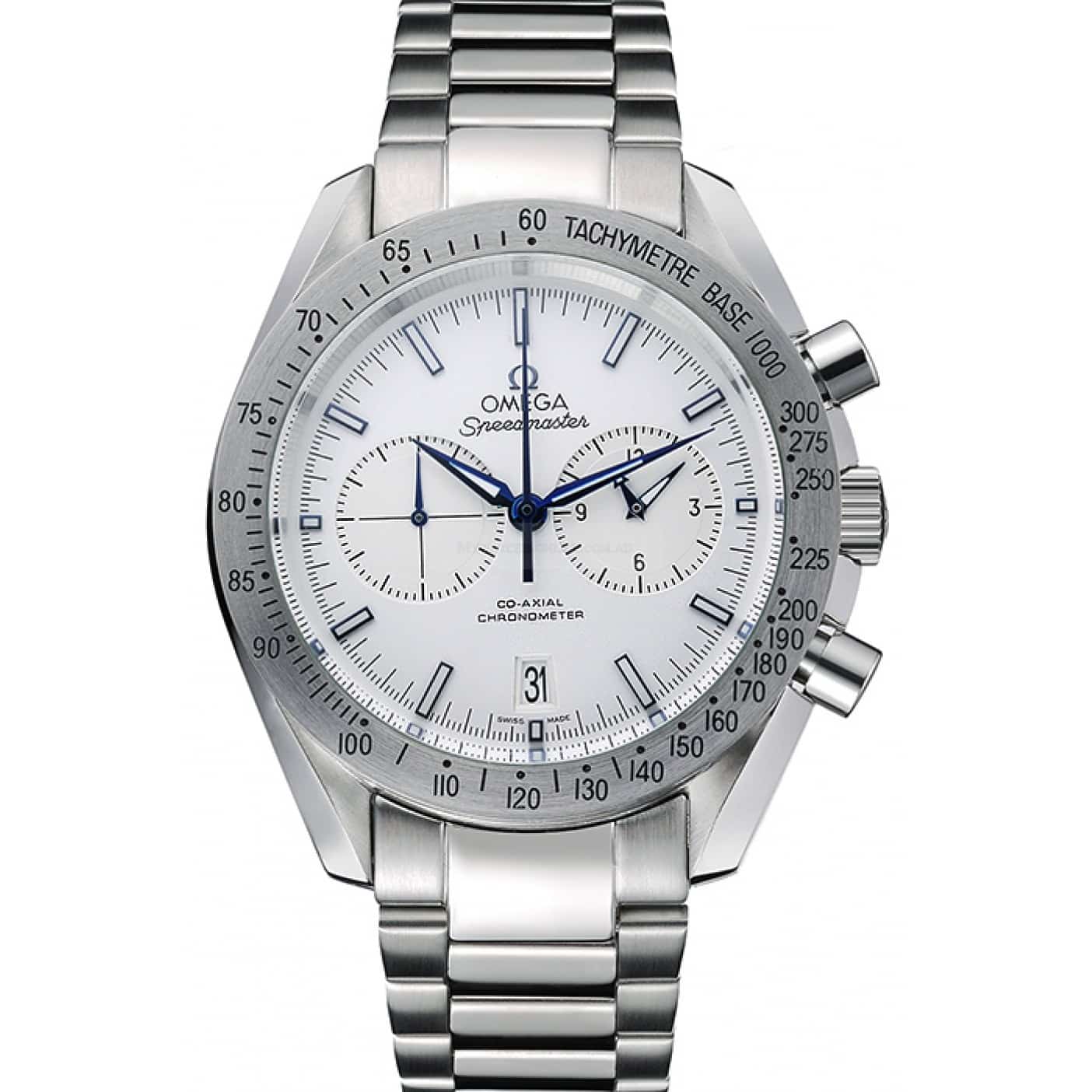 Omega Speedmaster Replica Watch, Quartz Movement, White Dial, Stainless Steel Case, 622798 Model