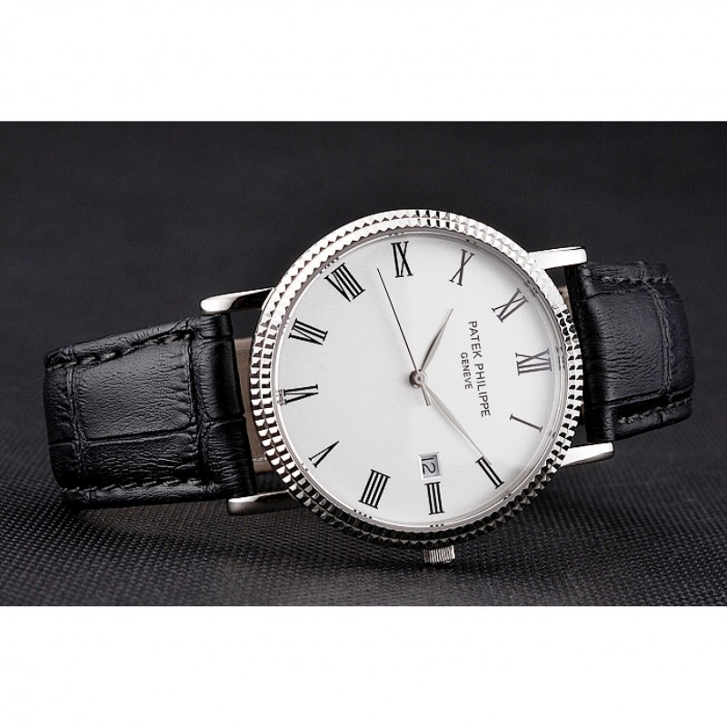 Patek Philippe Calatrava Quartz - 47x40mm - White Dial - Men's Replica Watch