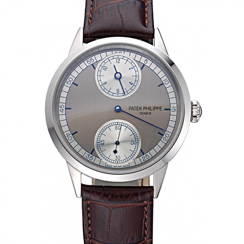 Patek Philippe Complications 622147 Replica Watch, Automatic Kinetic, Silver Dial, Polished SS