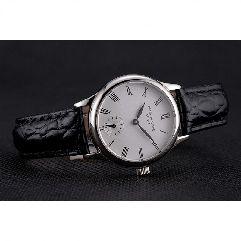 Patek Philippe Calatrava Replica Watch, Quartz Movement, White Dial, Stainless Steel Case