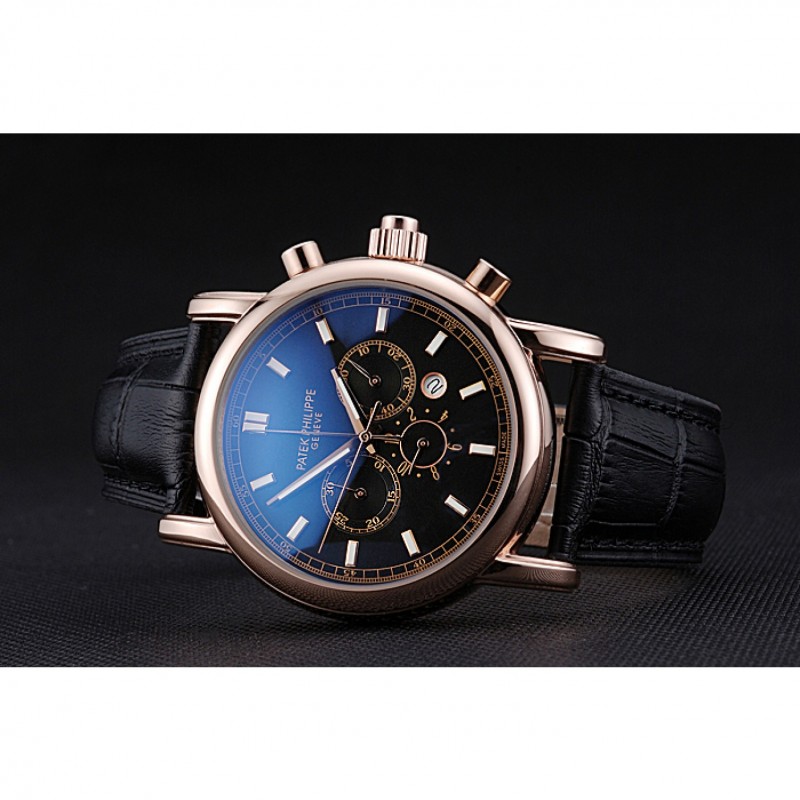 Patek Philippe Grand Complications 622263 - Quartz - 18k Rose-Gold Plated - Black Dial - Men's