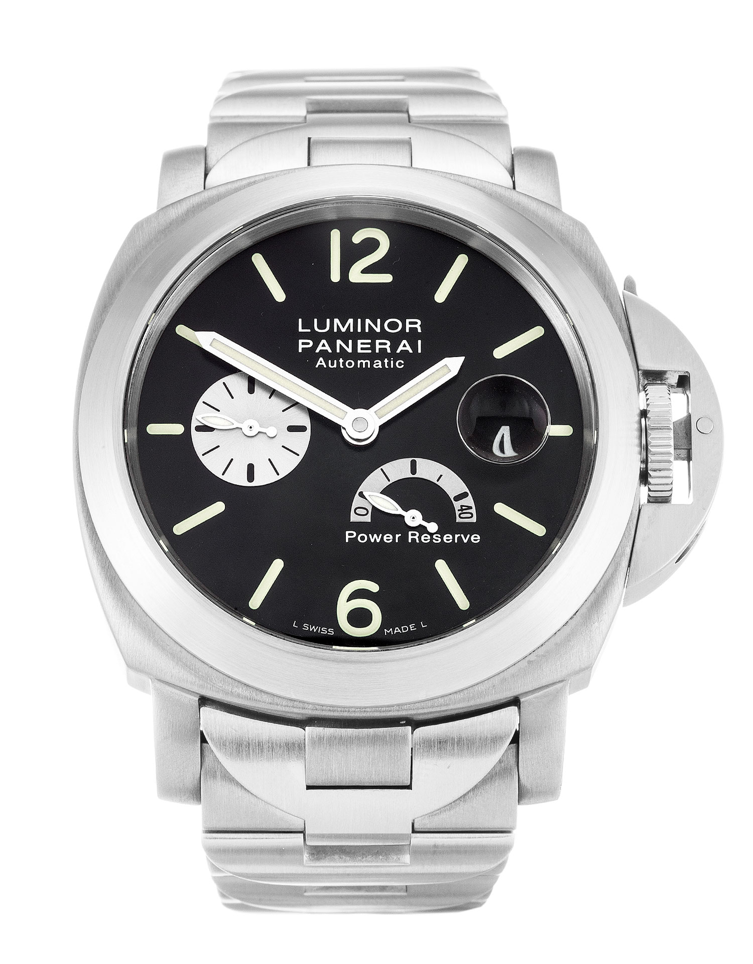- PANERAI LUMINOR PAM00171 - Automatic - Black Baton - Titanium Case & Bracelet Watch