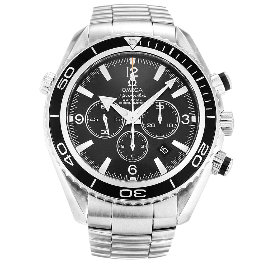 Omega Seamaster Planet Ocean Replica, 2210.50.00, Quartz, 45.5mm Stainless Steel Case, Black Dial