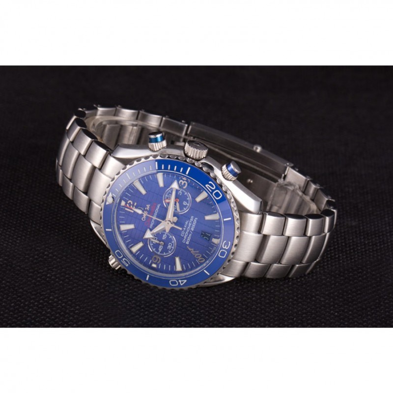 Omega Seamaster James Bond Skyfall 621378 Replica Watch, Quartz Movement, Blue Dial, Brushed Steel