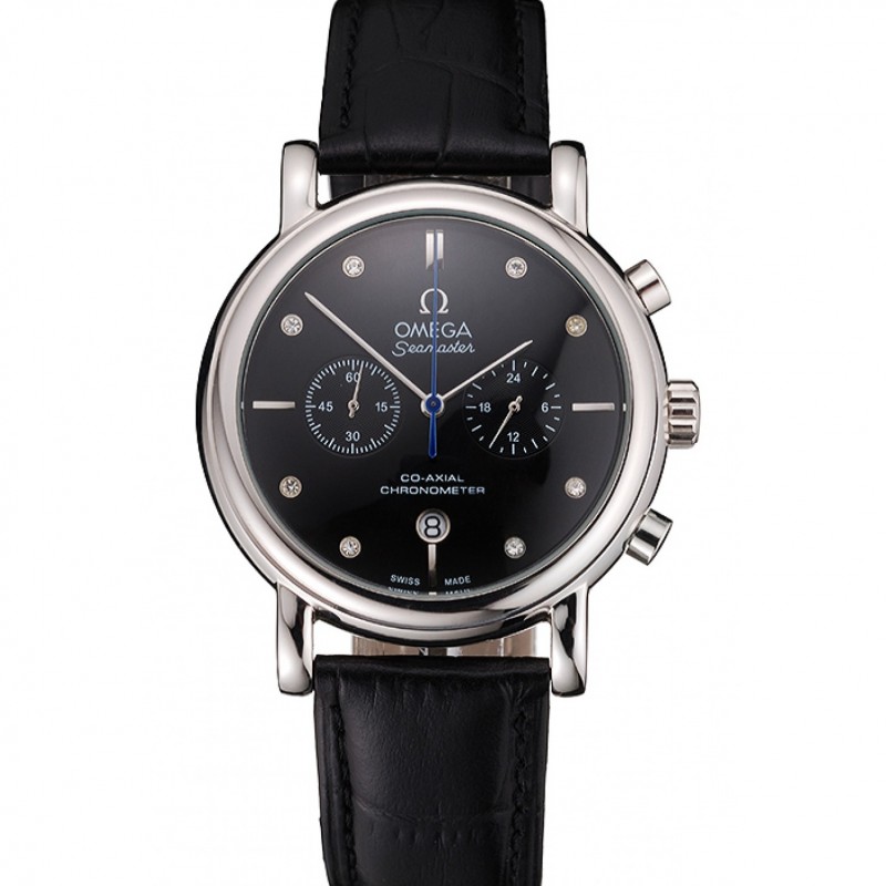 Omega Seamaster Replica Watch, Omega Seamaster 15202ST.OO.1240ST.01, Quartz, Black Dial, Stainless