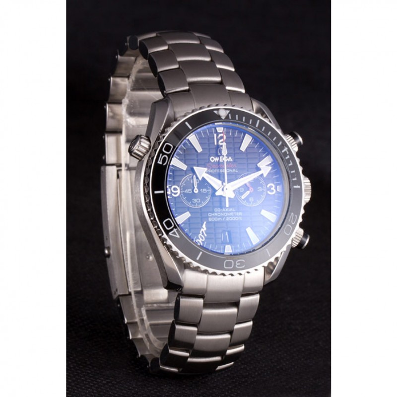 Omega Seamaster James Bond Skyfall 621377 Replica Watch, Quartz, Black Dial, Stainless Steel Case