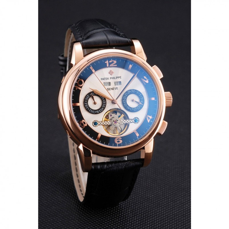 -PP-Perpetual-Coll-Replica Watch - Automatic - 18k Rose-Gold - Sapphire Crystal - Men