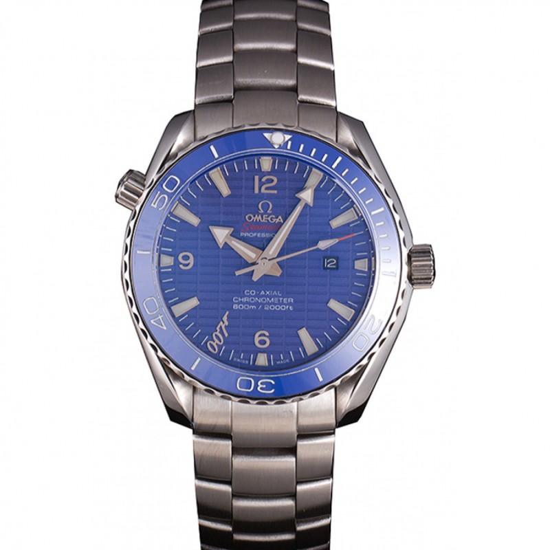 Omega Seamaster James Bond Skyfall 621382 Replica Watch, Automatic Movement, Blue Dial, Stainless