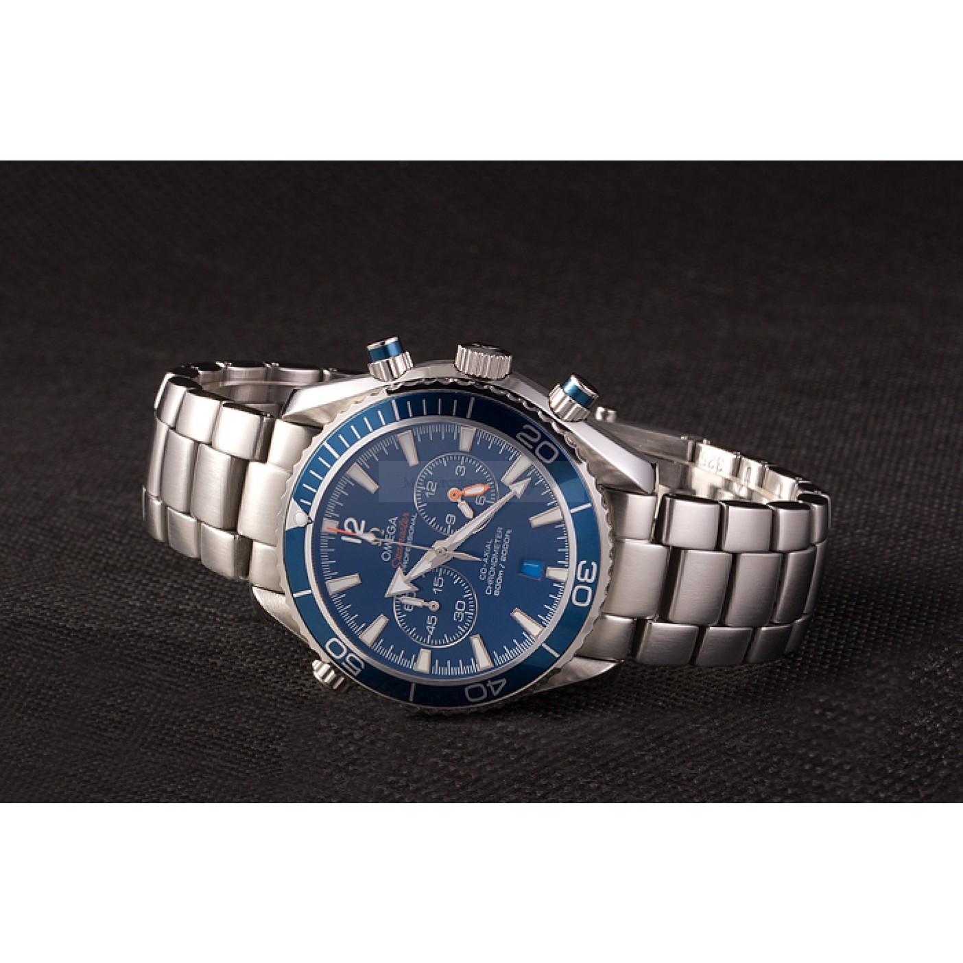 Omega Seamaster 80239 Replica Watch, Automatic Movement, Blue Dial, Brushed Stainless Steel Case