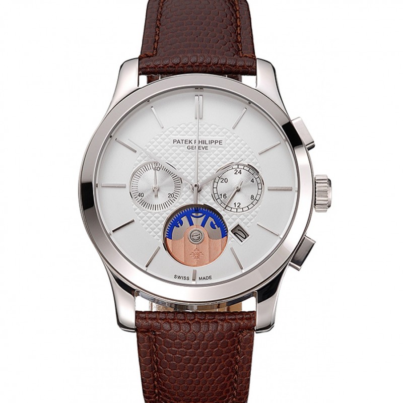 Patek Philippe Chronograph - 15202ST.OO.1240ST.01 - Automatic - White Dial - Men's Replica Watch