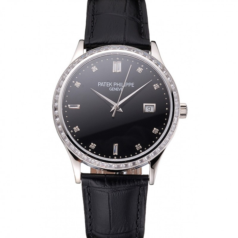 -15202ST.OO.1240ST.01 - Patek Philippe Calatrava Automatic Silver Dial Men's Replica Watch