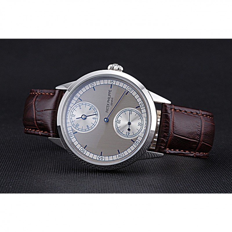 Patek Philippe Complications 622147 Replica Watch, Automatic Kinetic, Silver Dial, Polished SS