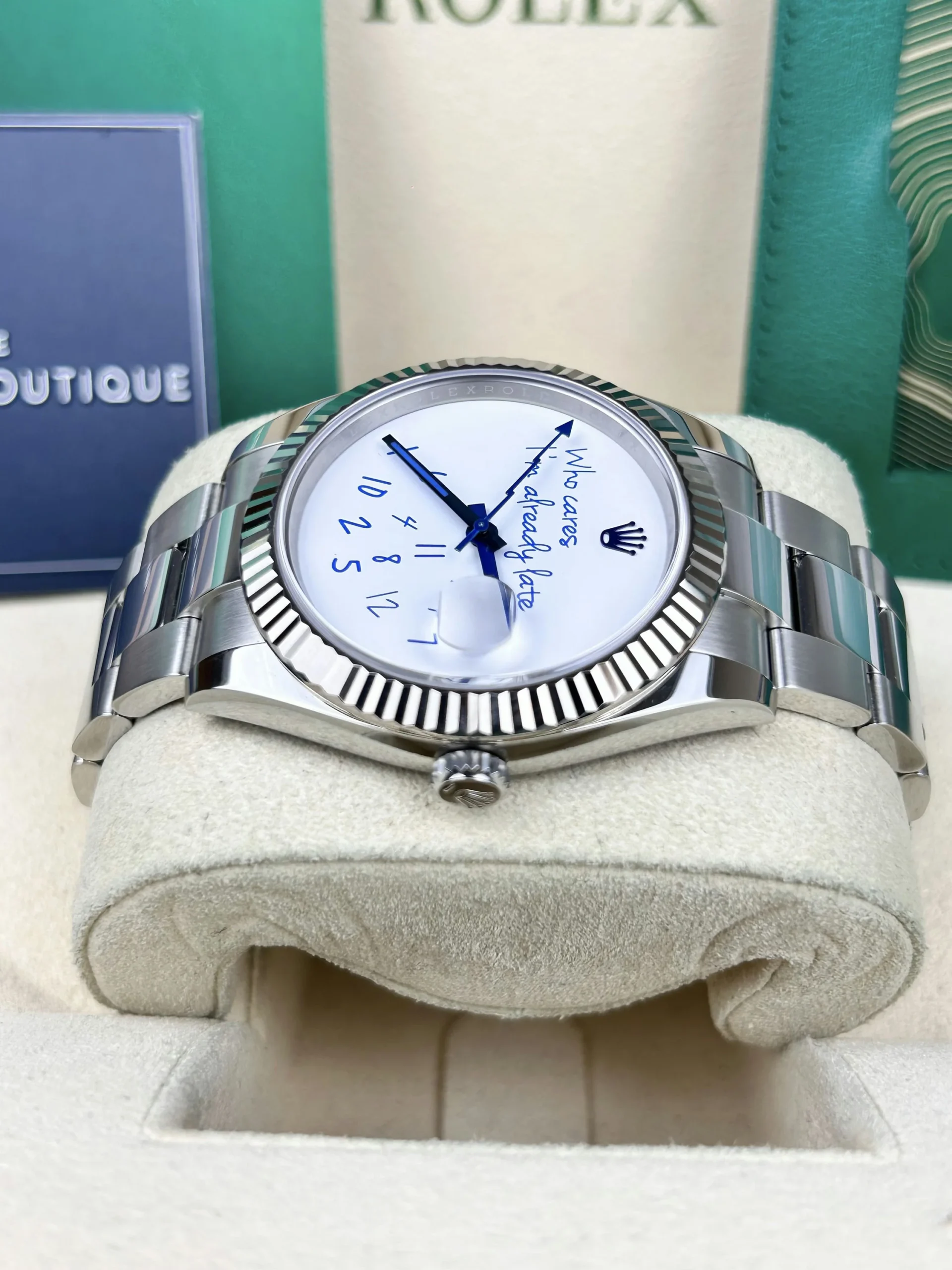 Rolex Datejust Who cares I??m already late Size 41mm 3235 Movement 904L Stainless Steel Material