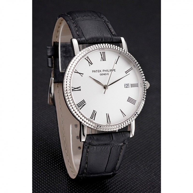Patek Philippe Calatrava Quartz - 47x40mm - White Dial - Men's Replica Watch