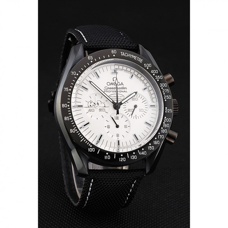 Omega Speedmaster | Quartz Battery | Japanese | Black Ion-plated Case | White Dial | Chronograph