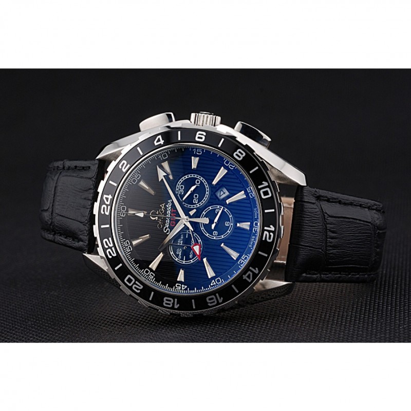 Omega Seamaster 622535 - Automatic - Black Dial - Japanese Quartz - Polished Steel - Chronograph