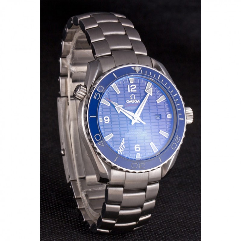 Omega Seamaster James Bond Skyfall 621382 Replica Watch, Automatic Movement, Blue Dial, Stainless