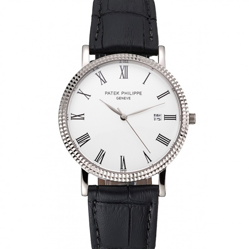 Patek Philippe Calatrava 15202ST.OO.1240ST.01 Quartz | Men's Watch | White Dial | Black Band