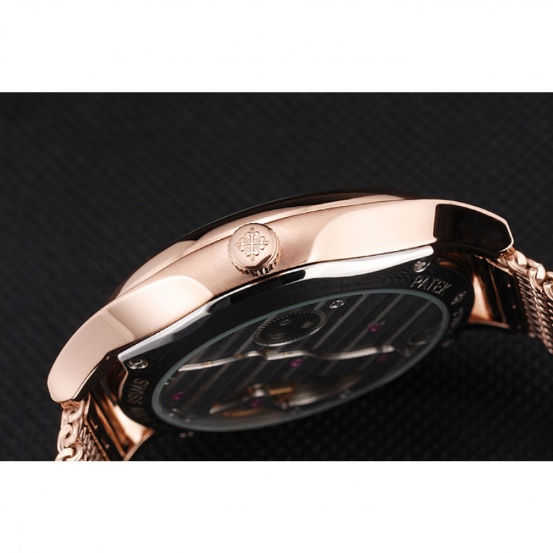 Patek Philippe Calatrava Quartz Replica Watch, 05090086, 18k Rose-Gold Plated, Men's, White Dial