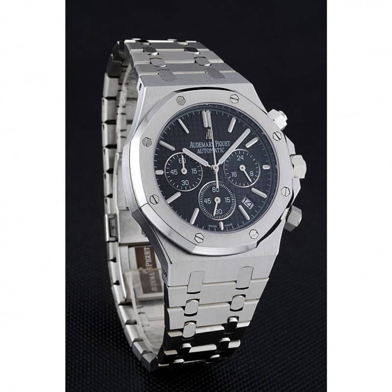 Audemars Piguet RO Chronograph 1454025 Quartz Japanese Silver Dial Men's Watch Replica