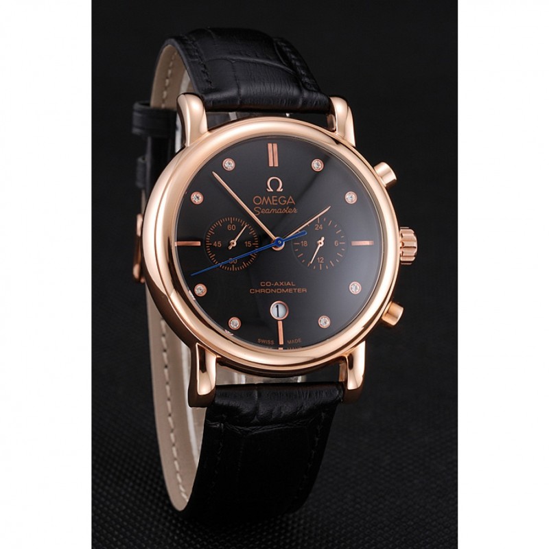 Omega Seamaster | 15202ST.OO.1240ST.01 | Automatic | 18k Rose-Gold Plated Case | Black Dial | Men's