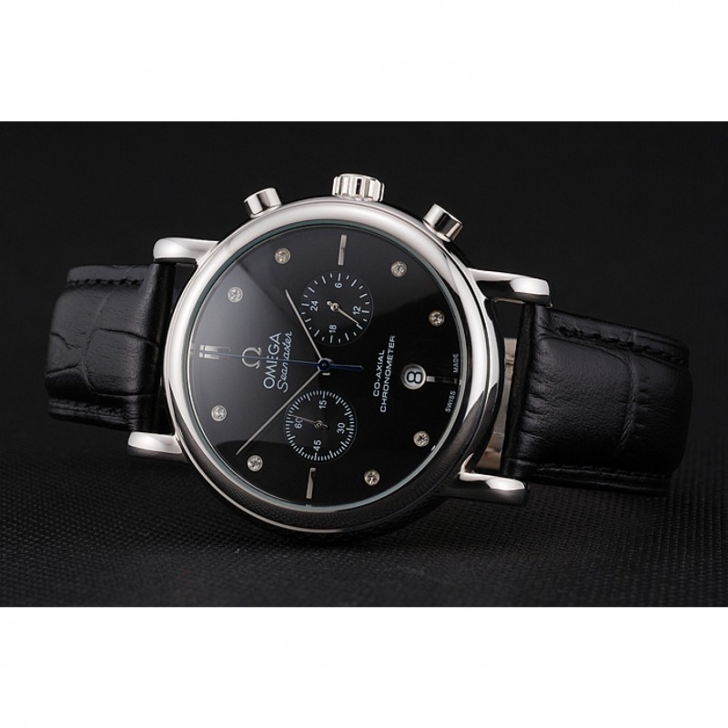 Omega Seamaster Replica Watch, Omega Seamaster 15202ST.OO.1240ST.01, Quartz, Black Dial, Stainless