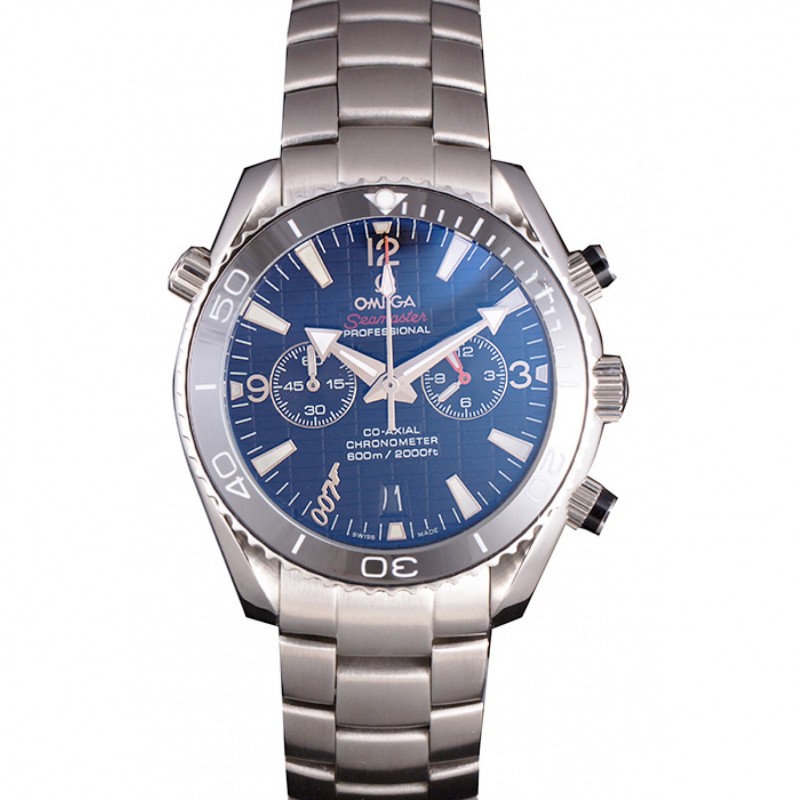 Omega Seamaster James Bond Skyfall 621377 Replica Watch, Quartz, Black Dial, Stainless Steel Case