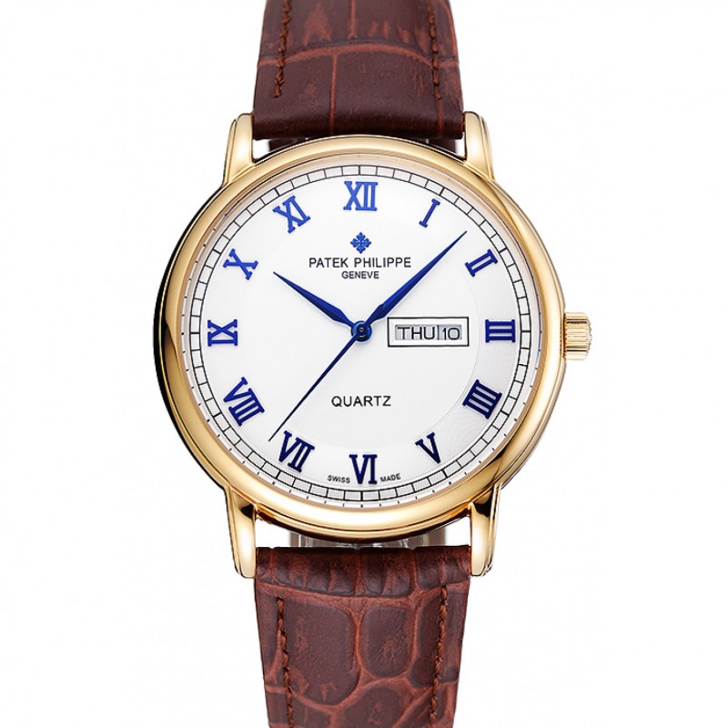- PATEK PHILIPPE CALATRAVA 1454057 - Quartz - White Dial Replica Watch