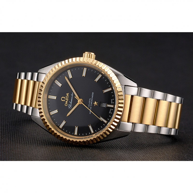 Omega Globemaster Replica Watch, OM.04.211.44.02.001, Automatic, Black Dial, Stainless Steel Case