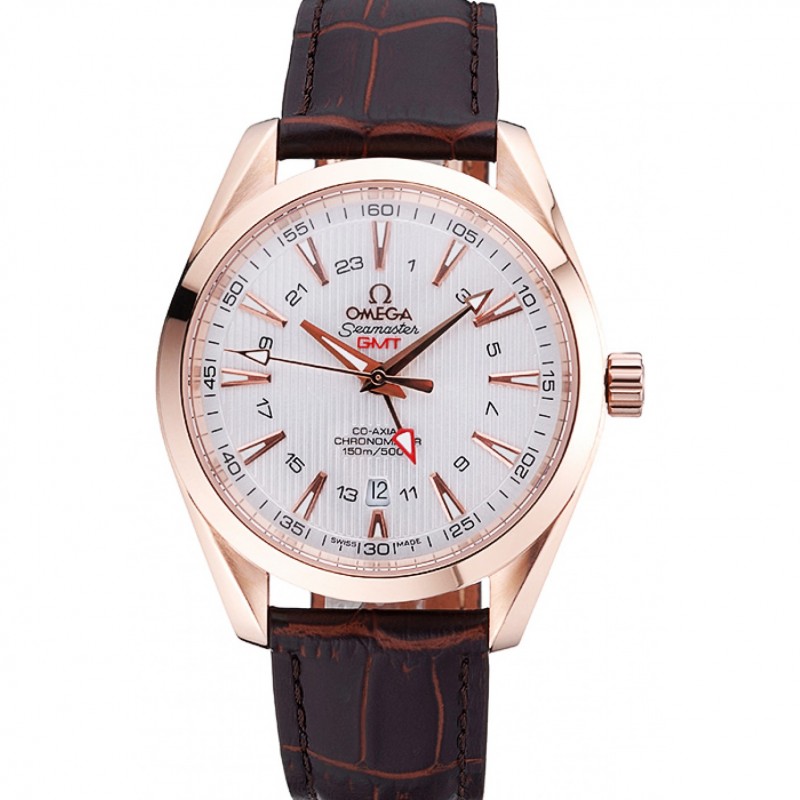 Omega Seamaster 622400 Replica Watch, Automatic Movement, 18k Yellow Gold Plated, White Dial