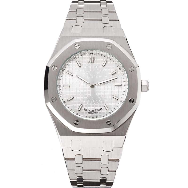 - AUDM-RO-QUARTZ-WHITE-SILVER-DIAL-50X40MM Watch