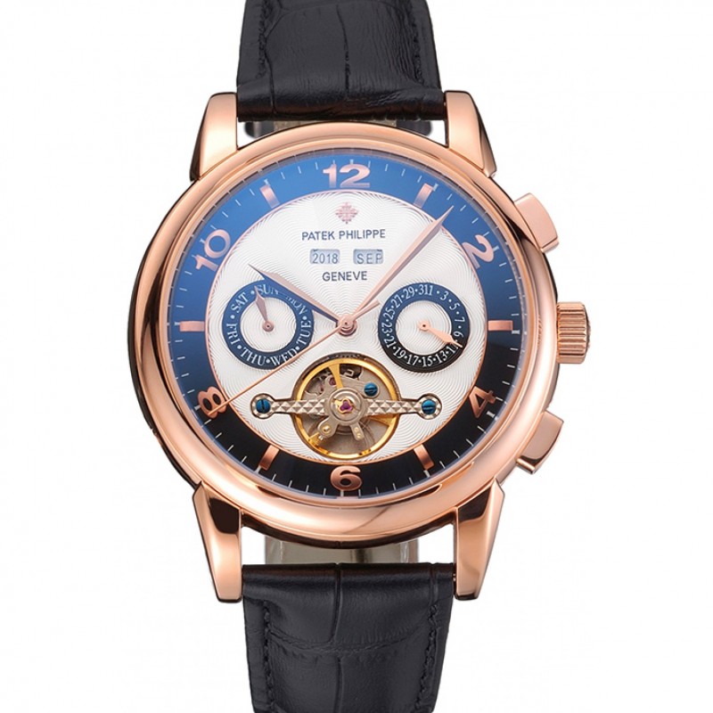 -PP-Perpetual-Coll-Replica Watch - Automatic - 18k Rose-Gold - Sapphire Crystal - Men