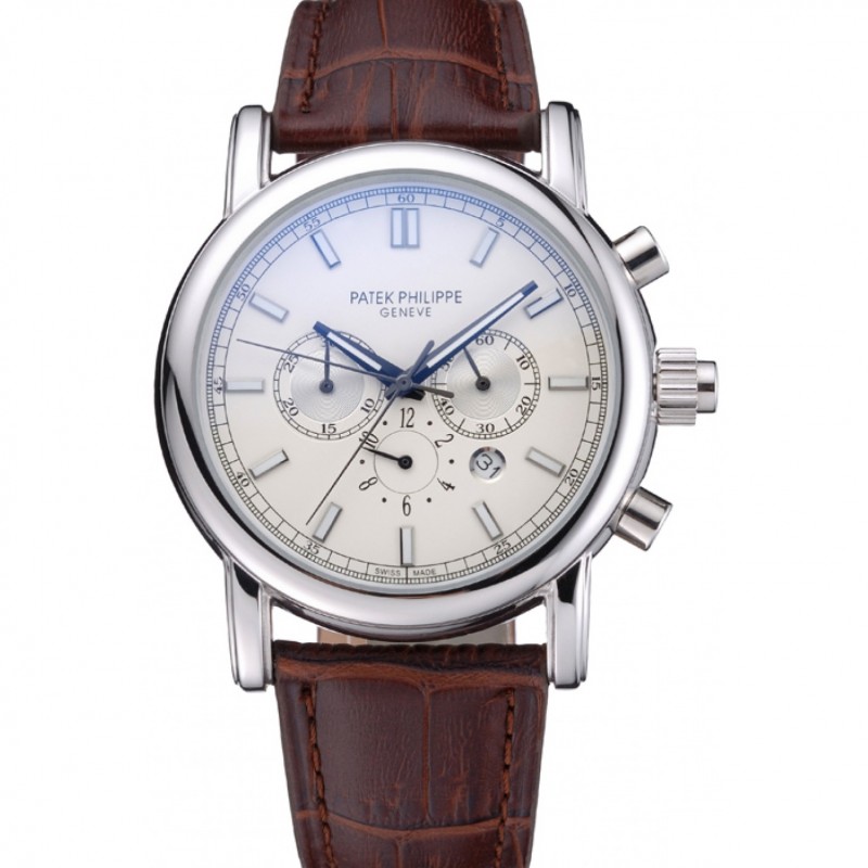Patek Philippe Grand Complications 622264 Quartz Silver Dial Men's Replica Watch