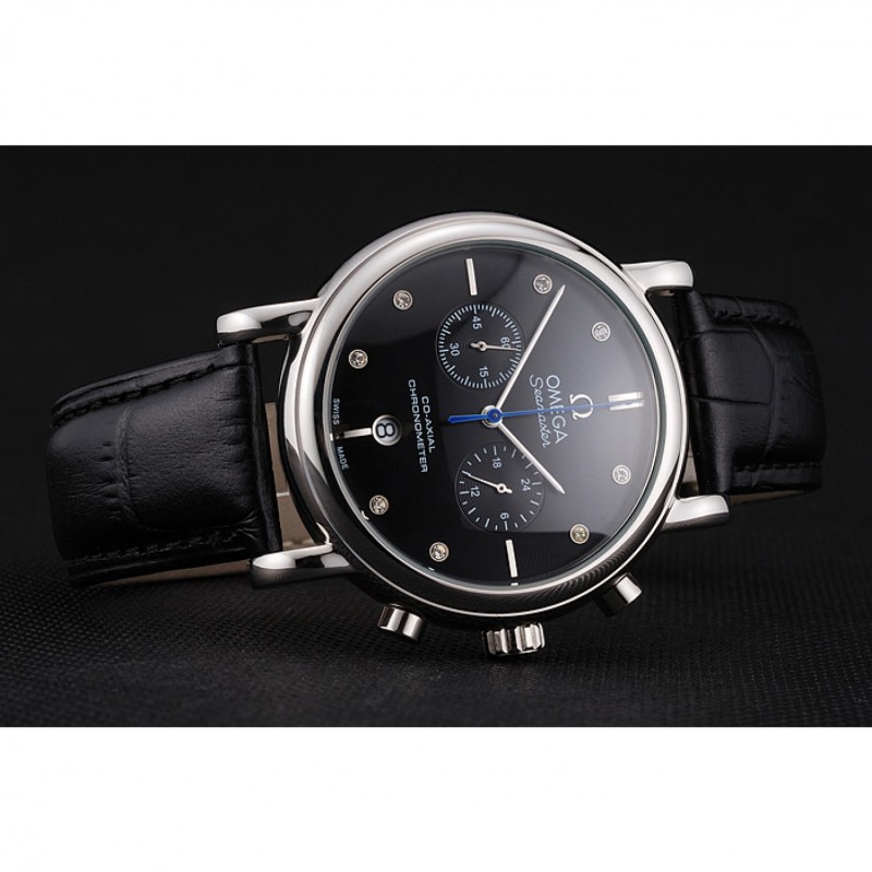 Omega Seamaster Replica Watch, Omega Seamaster 15202ST.OO.1240ST.01, Quartz, Black Dial, Stainless