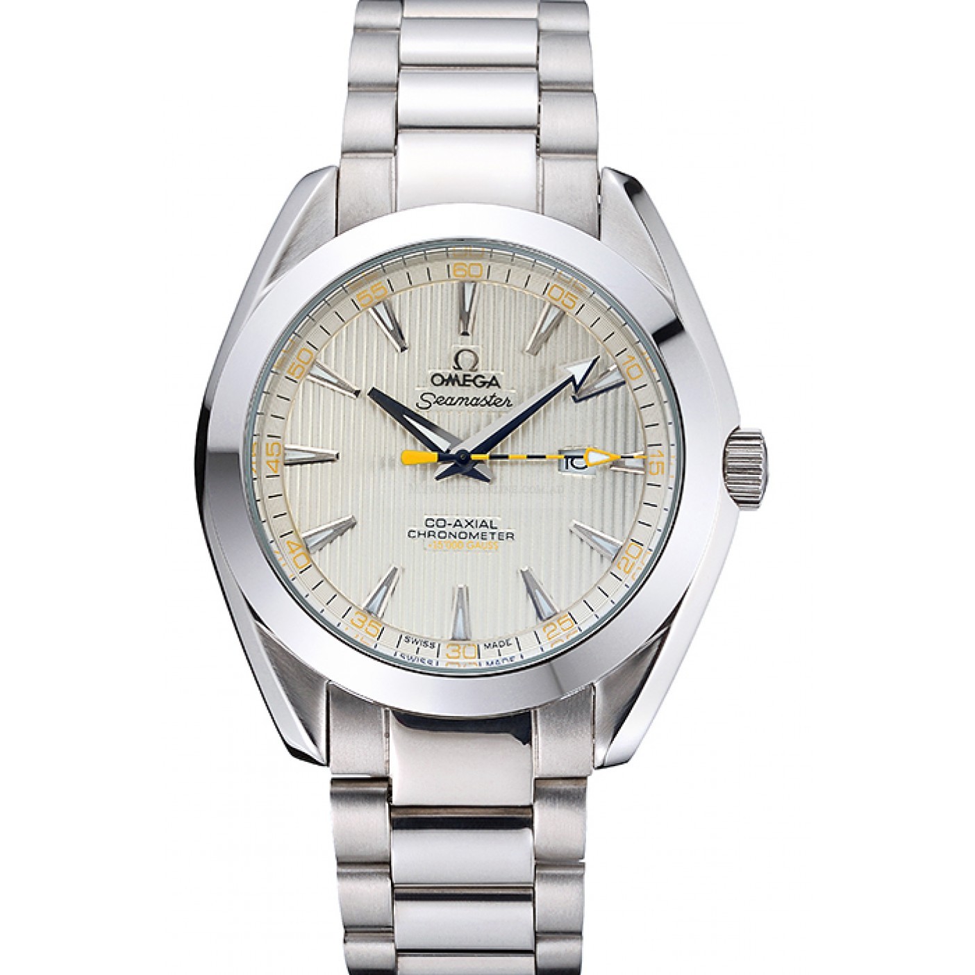 Omega Seamaster 622525 Replica Watch, Automatic Movement, White Dial, Brushed Stainless Steel Case