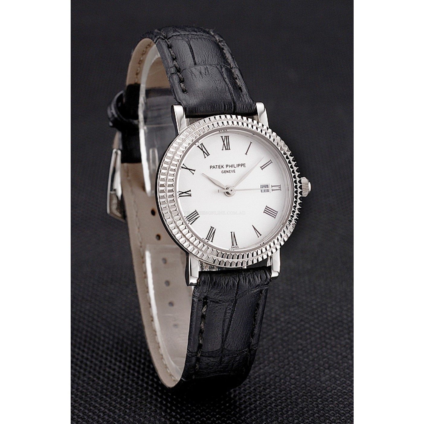 Patek Philippe Calatrava Replica Watch, Automatic Movement, Silver Dial, Steel Case, 33mm White