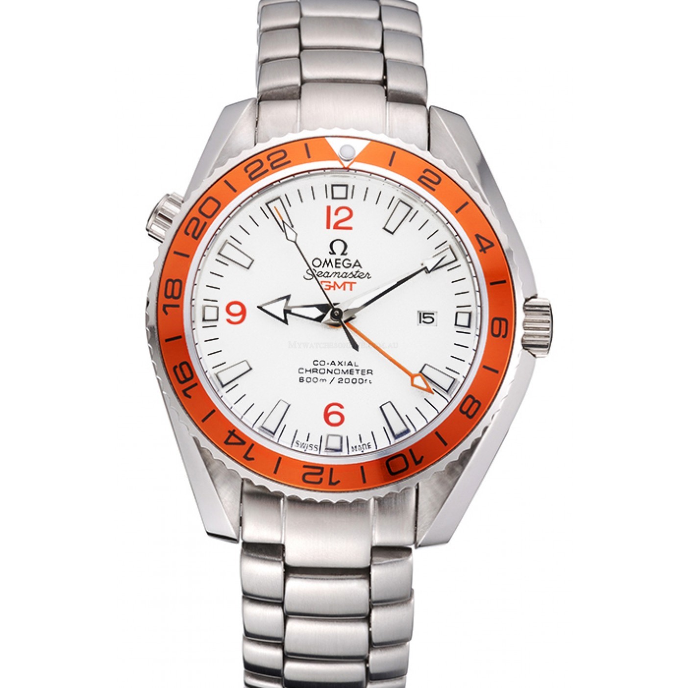 -OMEGA-SEAMASTER-GMT-622718 - Automatic Replica Watch - White Dial - Japanese Movement