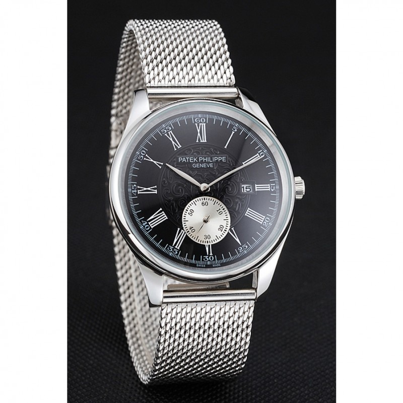 Patek Philippe Calatrava Replica Watch, Automatic Movement, Silver Dial, Steel Case, Model