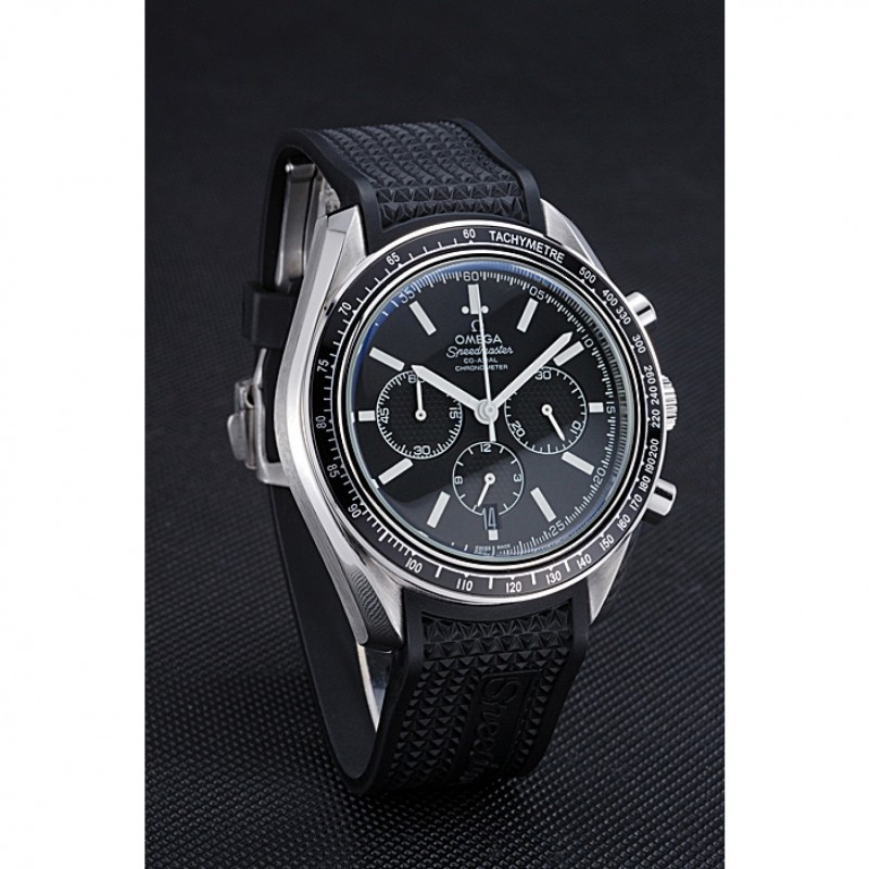 Omega Speedmaster 622042 Quartz Replica Watch, Automatic, Black Dial, Brushed Stainless Steel Case