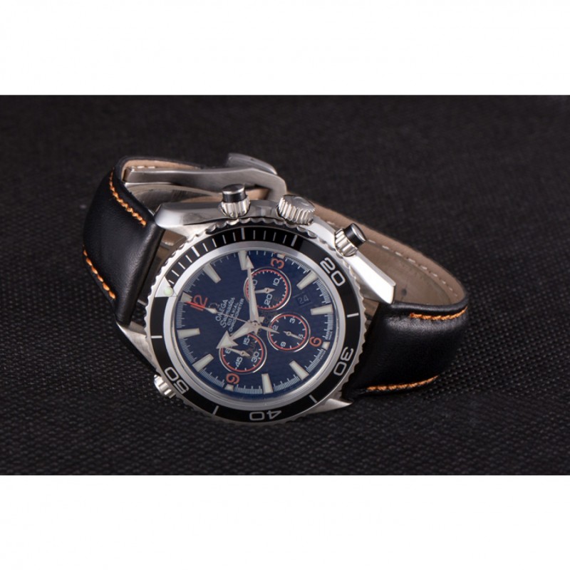 Omega Seamaster 98101 Replica Watch - Black Dial, Brushed Stainless Steel Case & Bracelet, Men's