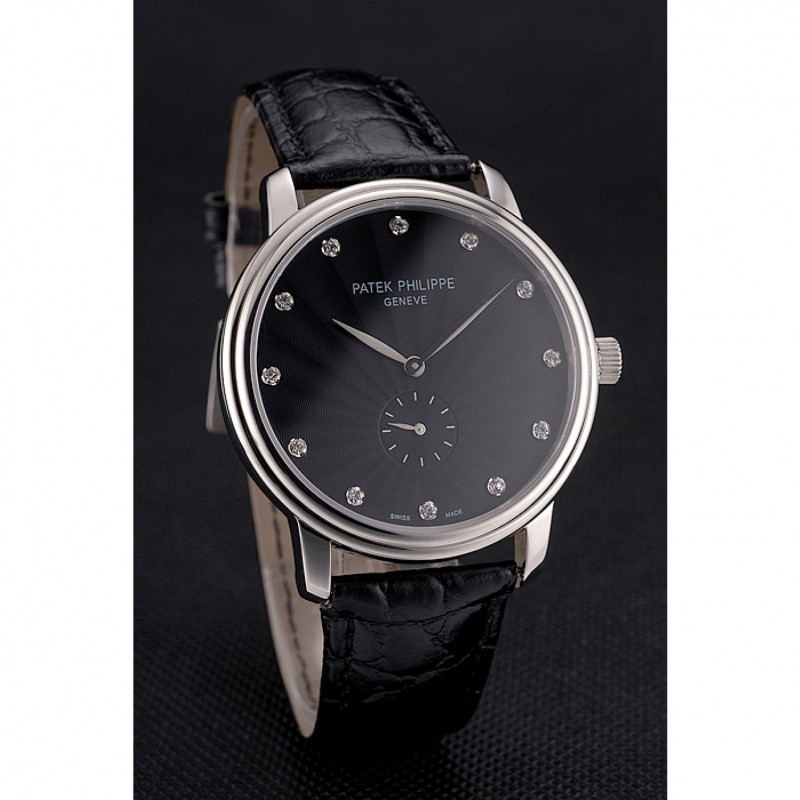 Patek Philippe Calatrava - Quartz - Japanese - 47x41mm - Black - Men's Replica Watch