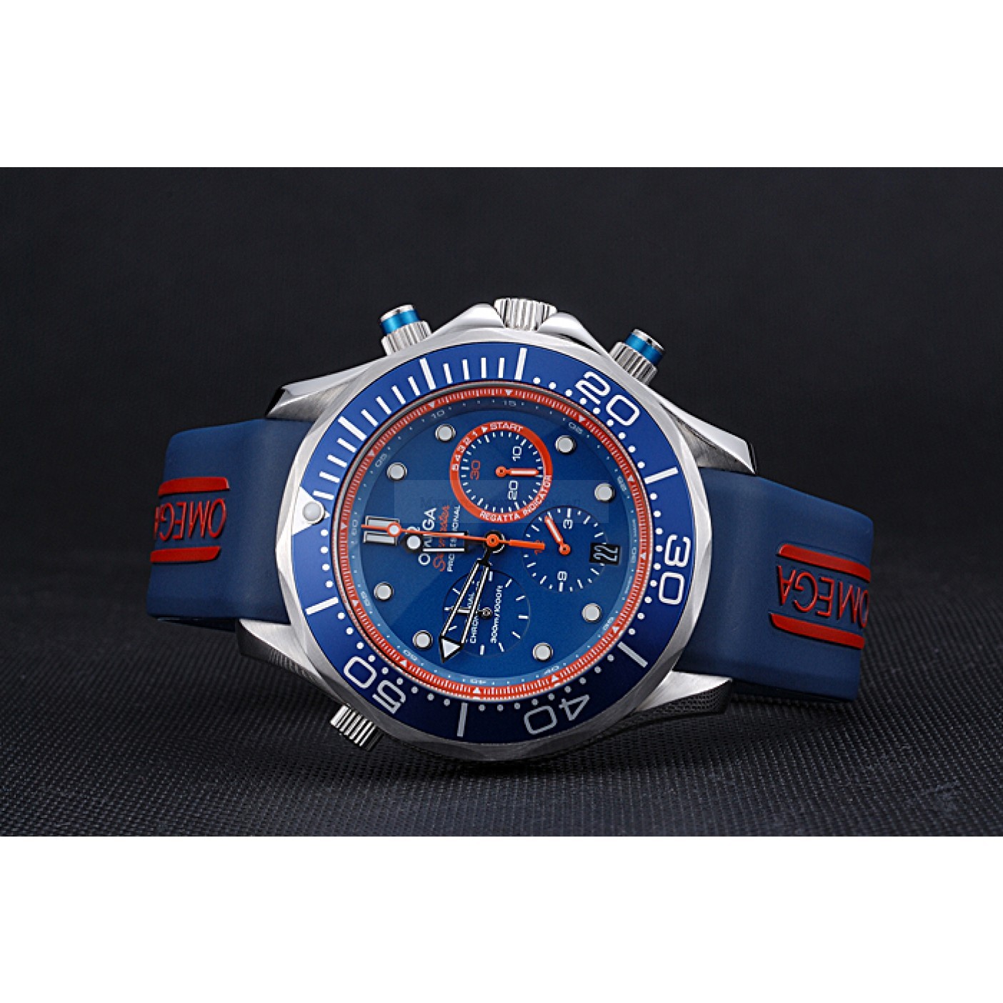Omega Seamaster Replica Watch, Quartz Movement, Blue Dial, Stainless Steel Case 622047