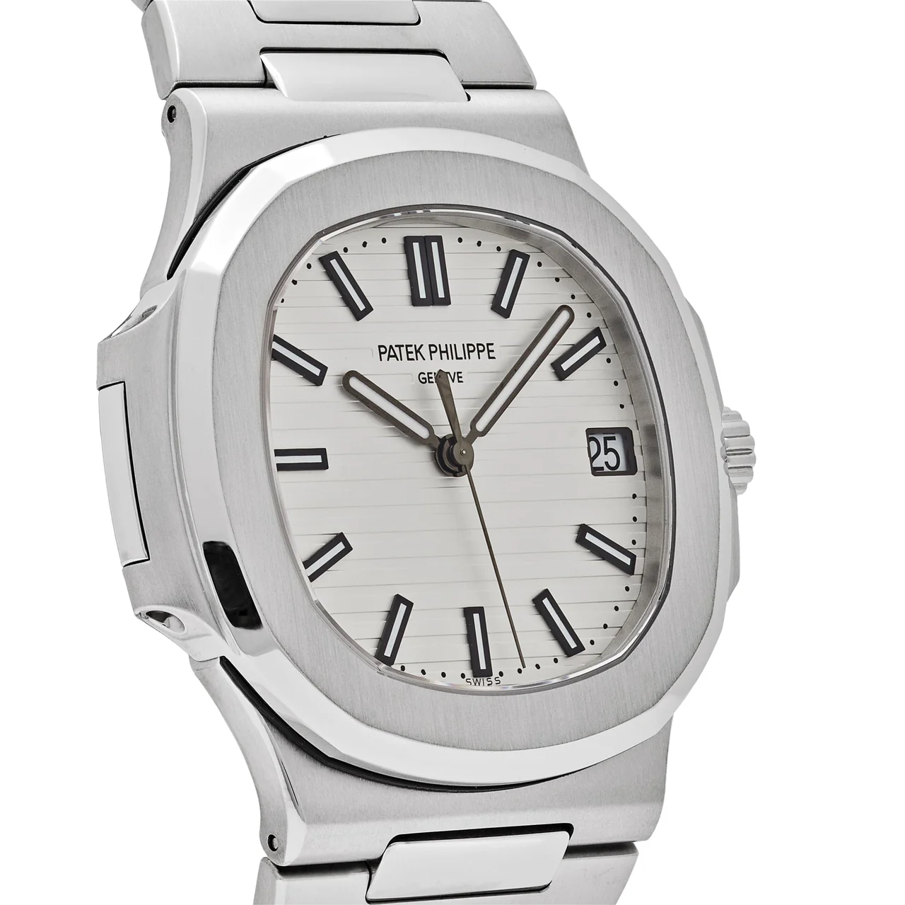 Nautilus 5711/1A 3KF 1:1 Best Edition White Textured Dial on SS Bracelet A324 Super Clone