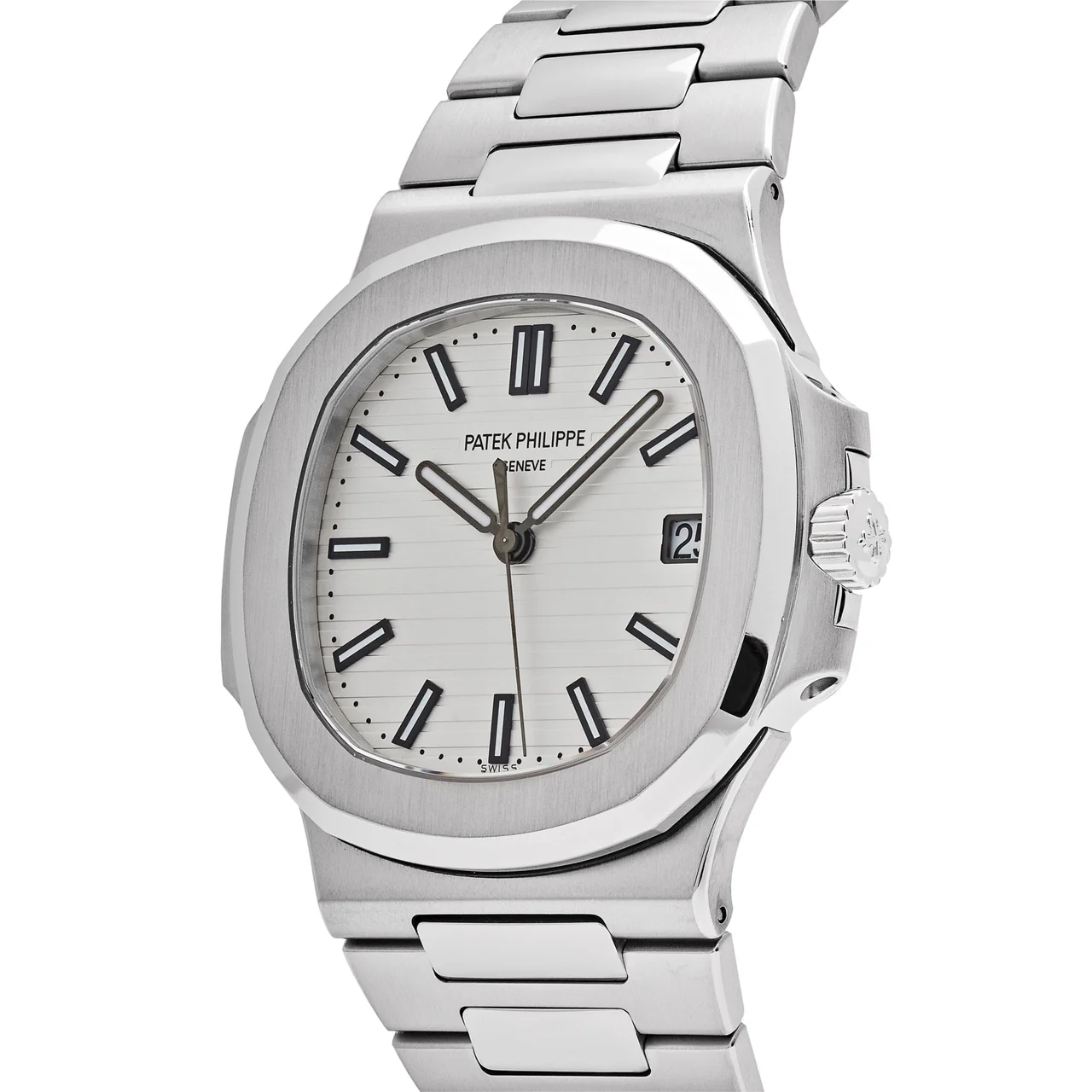 Nautilus 5711/1A 3KF 1:1 Best Edition White Textured Dial on SS Bracelet A324 Super Clone