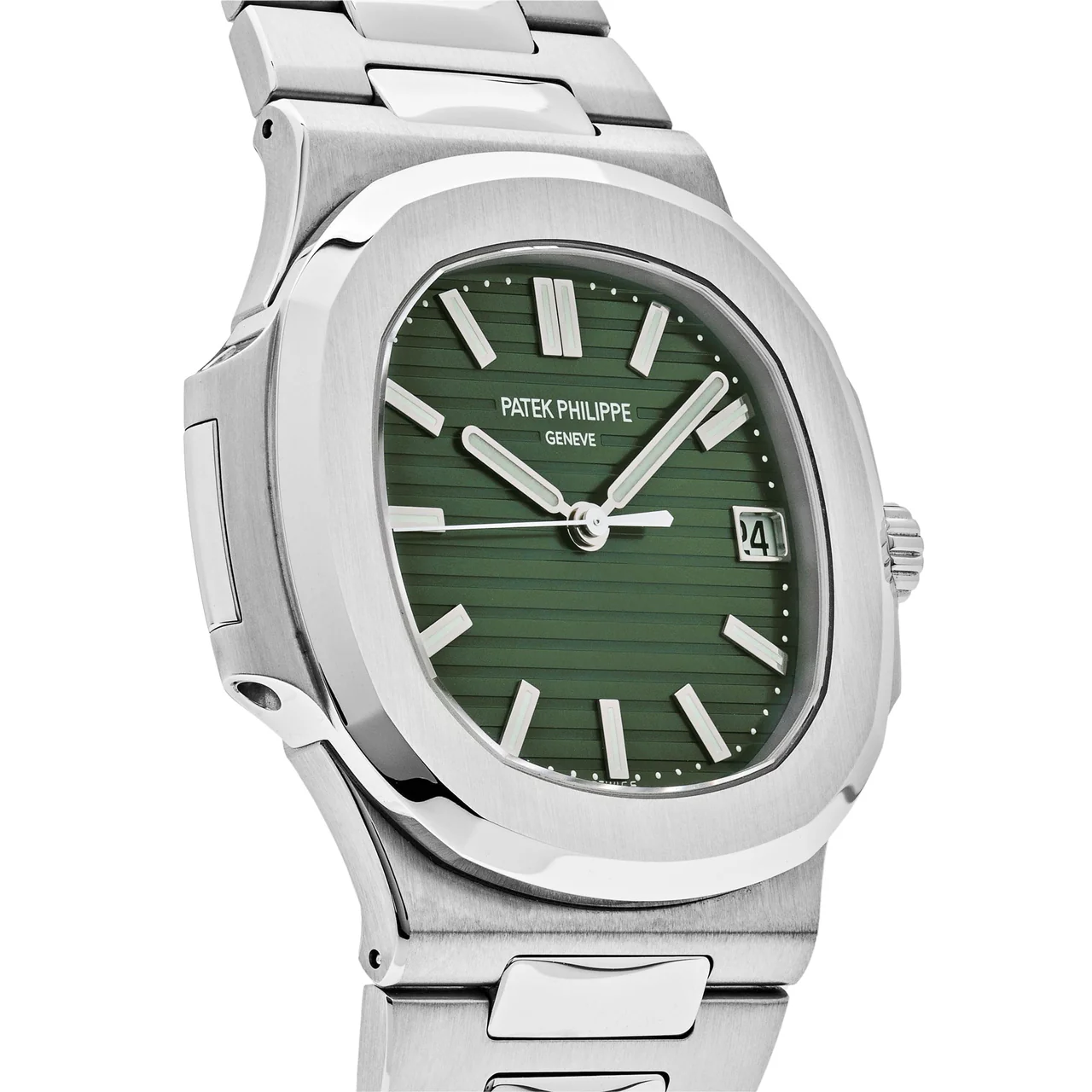 Nautilus 5711/1A PPF 1:1 Best Edition Green Textured Dial on SS Bracelet 324CS V4