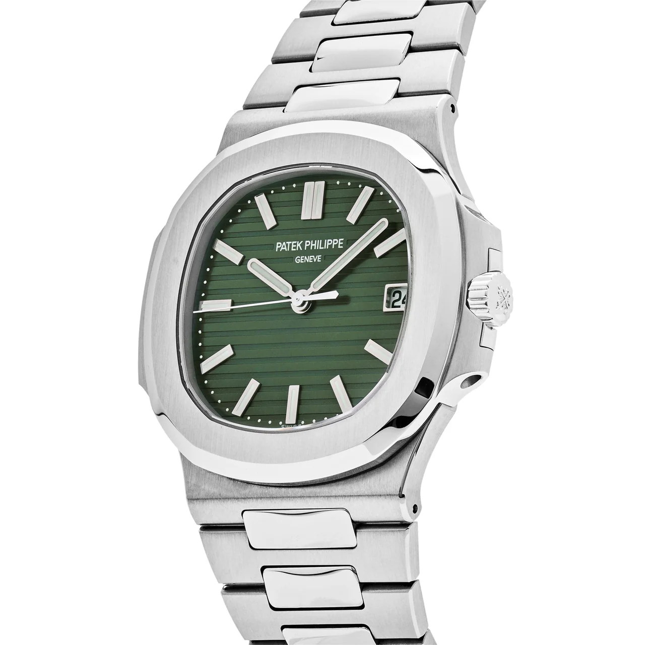 Nautilus 5711/1A PPF 1:1 Best Edition Green Textured Dial on SS Bracelet 324CS V4