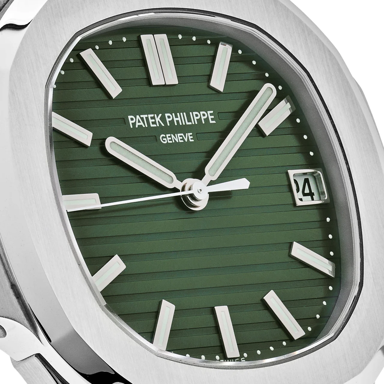 Nautilus 5711/1A PPF 1:1 Best Edition Green Textured Dial on SS Bracelet 324CS V4